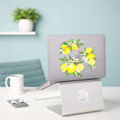 Siciliaanse mediterrane Sticker Lemon Citrus Flora (Laptop op bureau)