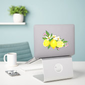 Siciliaanse mediterrane Sticker Lemon Citrus Flora (Laptop op bureau)