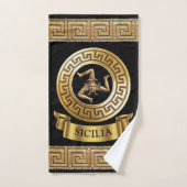 Siciliaanse Medusa / Golden Gorgon Gift / Gast Bad Handdoek (Handdoek)