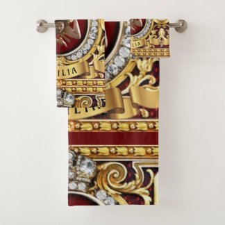 Siciliaanse Medusa Trinacria Cadeau Gast Bad Handdoek