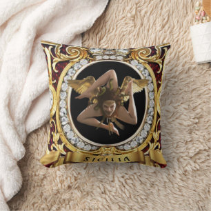 Siciliaanse Medusa Trinacria Cadeau Kussen