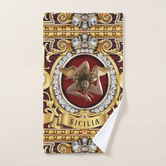 Siciliaanse Medusa Trinacria Gift Guest Bad Handdoek (Handdoek)