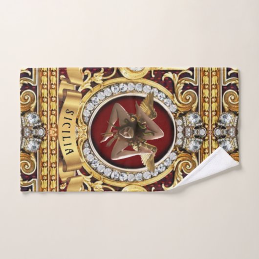 Siciliaanse Medusa Trinacria Gift Guest Bad Handdoek (Handdoek)