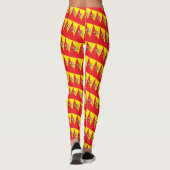 Siciliaanse mode en Sicilië Vlag/sportfan Leggings (Achterkant)