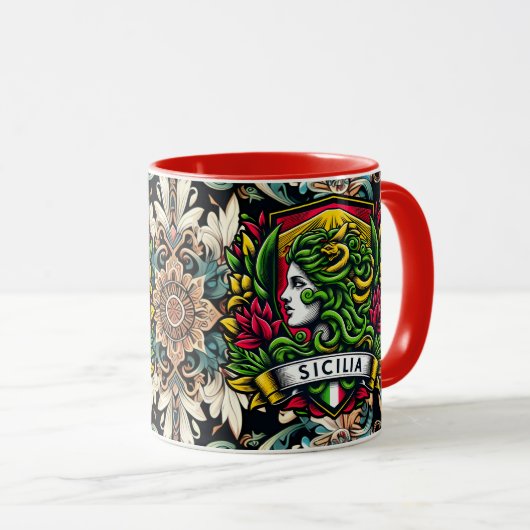 Siciliaanse Mok van Trinacria (Voorkant rechts)