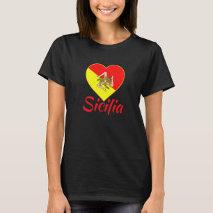 Siciliaanse Pride Sicilia I Love Sicilië Trinacria T-shirt