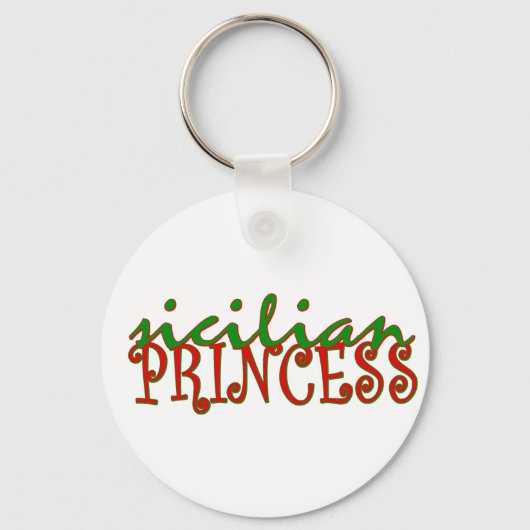 Siciliaanse prinses sleutelhanger (Voorkant)