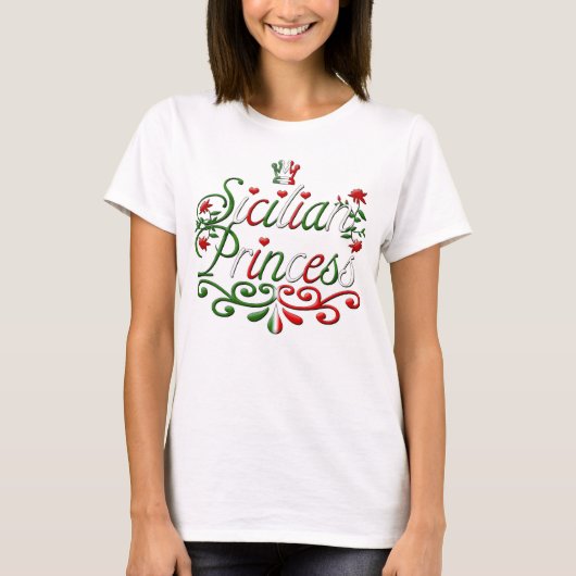 Siciliaanse prinses t-shirt (Voorkant)