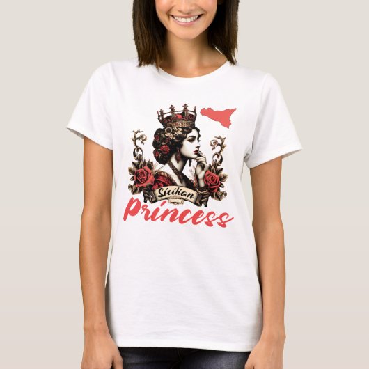 Siciliaanse prinses t-shirt (Voorkant)