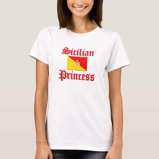 Siciliaanse prinses t-shirt (Voorkant)