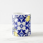 Siciliaanse stijl, citroenen, majolica koffiemok (Center)