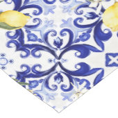 Siciliaanse stijl, citroenen, majolica medium tafelloper (Hoek)