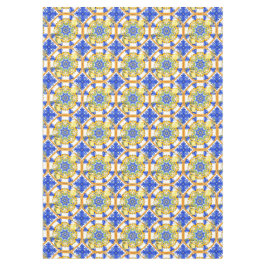 Siciliaanse stijl, citroenen, majolica tafelkleed