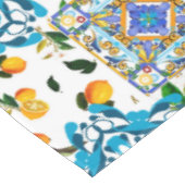 Siciliaanse stijl,majolica,citroenen tafelkleed (Gekanteld)