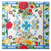 Siciliaanse stijl,majolica,citroenen tegeltje (Voorkant)