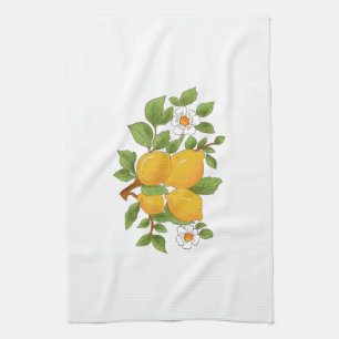 Siciliaanse stijl,majolica,citroenen theedoek