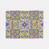 Siciliaanse stijl, majolica, zomer, kleurrijk patr fleece deken (Voorkant (Horizontaal))