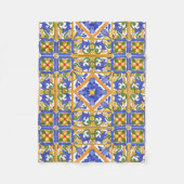 Siciliaanse stijl, majolica, zomer, kleurrijk patr fleece deken (Voorkant)