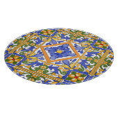 Siciliaanse stijl, majolica, zomer, kleurrijk patr snijplank (Hoek)