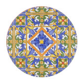 Siciliaanse stijl, majolica, zomer, kleurrijk patr snijplank (Voorkant)
