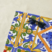 Siciliaanse stijl, majolica, zomer, kleurrijk patr strandlaken (In situ)