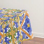 Siciliaanse stijl, majolica, zomer, kleurrijk patr tafelkleed (Voorbeeld)