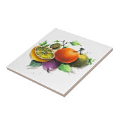 Siciliaanse stijl, Summer Art Fruit Lemon Citrus Tegeltje (Zijkant)