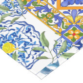 Siciliaanse stijl, zomerbaanbreker korte tafelloper (Hoek)