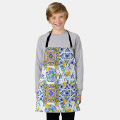 Siciliaanse stijl, zomerkunst All-Over Print Apron Schort (Gedragen)