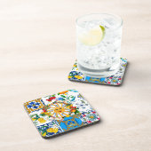 Siciliaanse stijl, zomerkunst, citroenen bier onderzetter (Rechterzijde)