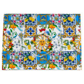 Siciliaanse stijl, zomerkunst, citroenen groot cadeauzakje (Voorkant)