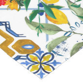 Siciliaanse stijl, zomerkunst, citroenen lange tafelloper (Hoek)