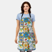 Siciliaanse stijl, zomerkunst, citroenen schort (Gedragen)