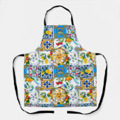 Siciliaanse stijl, zomerkunst, citroenen schort (Voorkant)