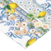 Siciliaanse stijl, zomerkunst, citroenen tafelkleed (Gekanteld)