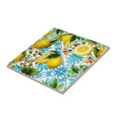 Siciliaanse stijl, zomerkunst, citroenen tegeltje (Zijkant)