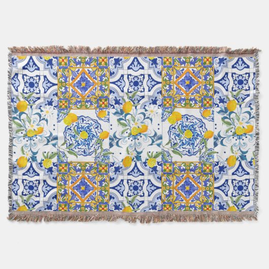 Siciliaanse stijl, zomerkunst   deken (Voorkant)