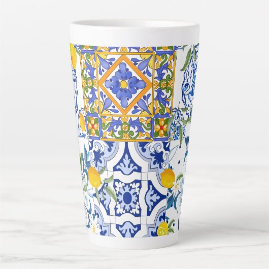Siciliaanse stijl, zomerkunst Latte Mok (Voorkant)