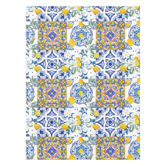 Siciliaanse stijl, zomerkunst Tablecloth Tafelkleed (Voorkant)