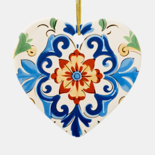 Siciliaanse Tegel Patroon Keramisch Ornament (Voorkant)