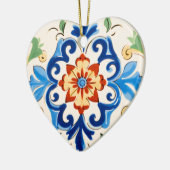 Siciliaanse Tegel Patroon Keramisch Ornament (Links)