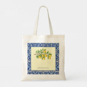 Siciliaanse tegel tas canvas cannoli   (Achterkant)