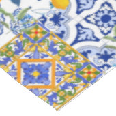 Siciliaanse tegels, citroenen, majolica tablecloth tafelkleed (Gekanteld)