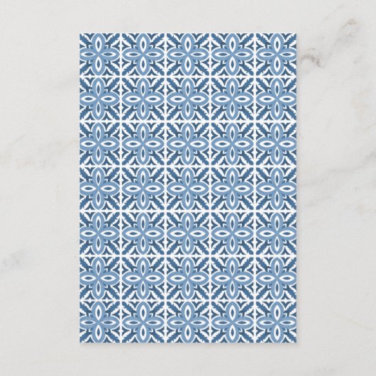 Siciliaanse Tegels in het Middellandse-Zeegebied L Informatiekaartje (Achterkant)