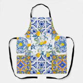 Siciliaanse tegels, majolica, lemo, All-Over Print Schort (Voorkant)