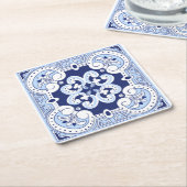 Siciliaanse tegels, majolica tegel kartonnen onderzetters (Schuin)