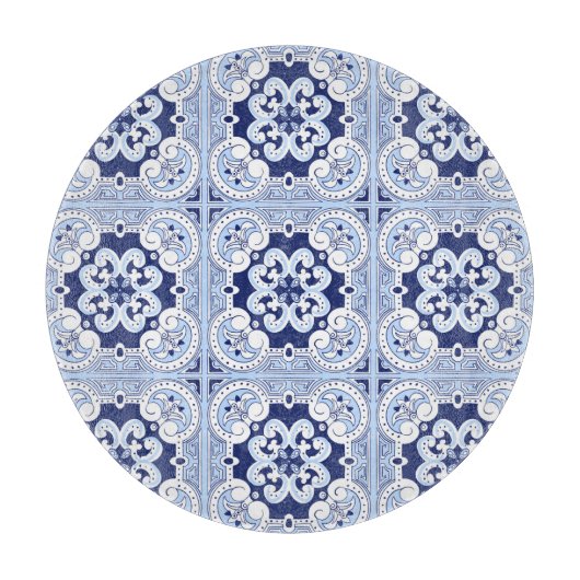 Siciliaanse tegels, majolica tegel placemat snijplank (Voorkant)