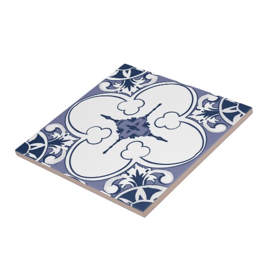 Siciliaanse tegels, majolica tegeltje (Zijkant)