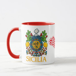 Siciliaanse Trinacria Design Koffiemok Mok