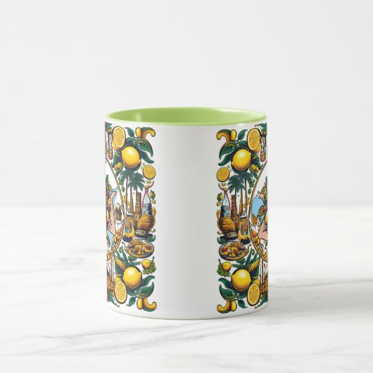 Siciliaanse Trinacria Design Mok (Midden)